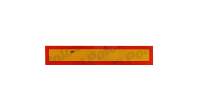 Placa reflectorizanta camioane 1130x140mm, din aluminiu, galben reflectorizant, rosu reflectorizant, 1 buc