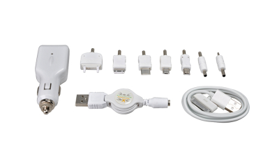 Incarcator auto Automax de la priza auto cu iesire USB si adaptoare telefoane mobile