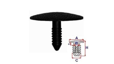 Clips fixare Skoda 105l, 120l, 105f Aftermarket A175053C