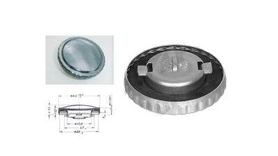 Buson rezervor Honda Accord (Ba/Ca) Sedan/Coupe/Aerodeck, 11.1985-12.1989; Integra 3 (Dc), 1994-2000, crom, Aftermarket
