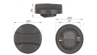 Buson umplere ulei Mercedes 123, 76-85, 0000100285; 0000100285