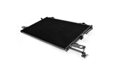 Condensator climatizare Audi 100, 90-201994, A6 1994-201997, 590(555)x380(370)x16mm, material Rezervor aluminiu, fagure aluminiu brazat, MAHLE AC155000S