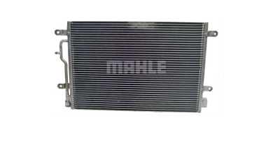 Condensator climatizare AC OEM/OES (Behr/Mahle), AUDI A4 (B6), 2000-2004; A6, 11.1998-01.2005, aluminiu/ aluminiu brazat, 608(570)x405x16 mm, fara filtru uscator 8E3285000