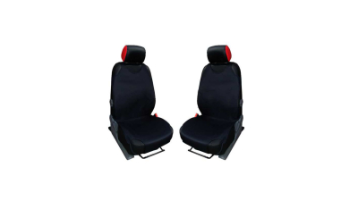 Huse scaune auto tip maieu fata din bumbac, set 2 bucati culoare Negru 