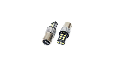 Bec auto LED Canbus BA15D P21W/5W, 12-24V, 7.5W , 15 SMD, Vertex set 2 buc.