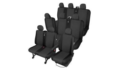 Huse scaune auto Ares pentru Renault Trafic 2001-2014, Opel Vivaro 2001-2014, Nissan Primastar, 3+3+2+1, set huse auto VAN