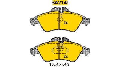 Set placute frana fata Barum BA2149 Mercedes-Benz Sprinter 2-T Bus (901, 902) Sprinter 3-T Bus (903) Sprinter 3-T Caroserie (903) Vito Caroserie (638) Lt 28-35 2 Bus (2Db, 2De, 2Dk) Sprinter 2-T Caros