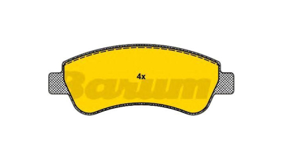 Set placute frana fata Barum BA2214 Citroen Berlingo (Mf) Partner Combispace (5F) Partner Caroserie (5) Berlingo Caroserie (M_) C-Elysee C2 (Jm_) C3 I (Fc_) C3 2 C3 Picasso C4 Cactus C4 I (Lc_) C4 Cup