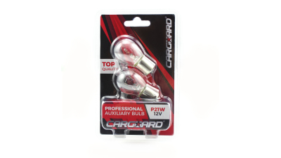Set de 2 becuri P21W ( BAU15s ), 12V, 21W, Alb, 1 set, BAA105
