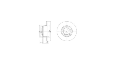 Disc frana Delphi BG2297, parte montare : Punte Fata