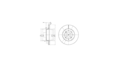 Disc frana Delphi BG2336, parte montare : Punte Fata