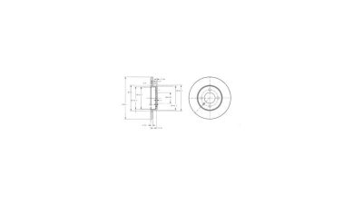 Disc frana Delphi BG2454, parte montare : Punte Fata
