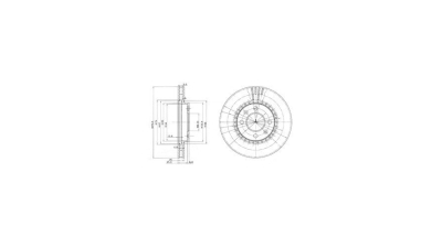 Disc frana Delphi BG2619, parte montare : Punte Fata