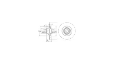 Disc frana Delphi BG2638, parte montare : Punte Spate