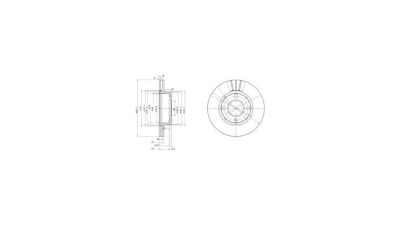 Disc frana Delphi BG2668, parte montare : Punte Fata
