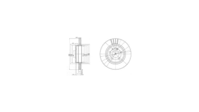 Disc frana Delphi BG2740, parte montare : Punte Spate