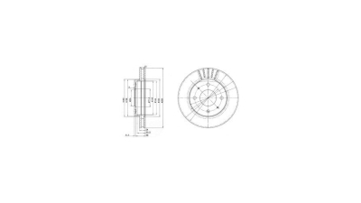 Disc frana Delphi BG2763, parte montare : Punte Fata