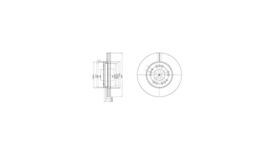 Disc frana Delphi BG2765, parte montare : Punte Fata