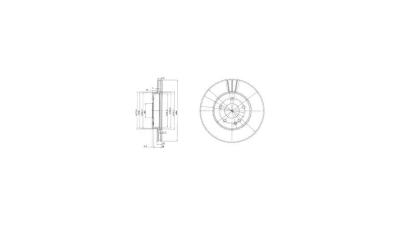 Disc frana Delphi BG2768, parte montare : Punte Fata