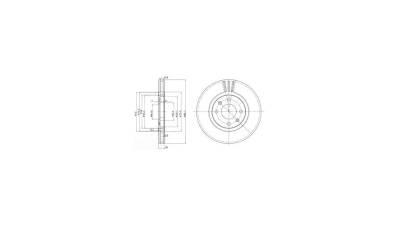 Disc frana Delphi BG2872, parte montare : Punte Fata