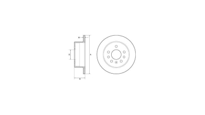Disc frana Delphi BG2879, parte montare : Punte Spate