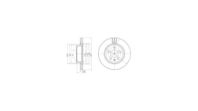 Disc frana Delphi BG2908, parte montare : Punte Fata