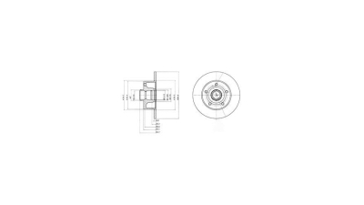 Disc frana Delphi BG3030, parte montare : Punte Spate
