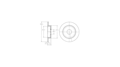 Disc frana Delphi BG3131, parte montare : Punte Spate