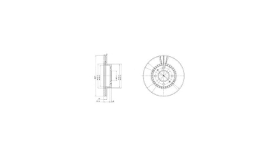 Disc frana Delphi BG3134, parte montare : Punte Fata