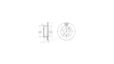 Disc frana Delphi BG3236, parte montare : Punte Fata