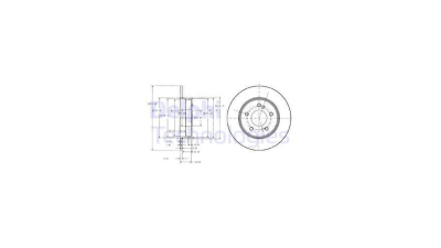 Disc frana DELPHI BG3326C, Spate