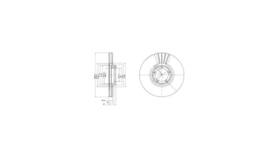 Disc frana Delphi BG3366, parte montare : Punte Fata