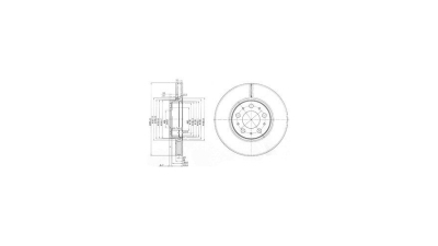 Disc frana Delphi BG3513, parte montare : Punte Fata