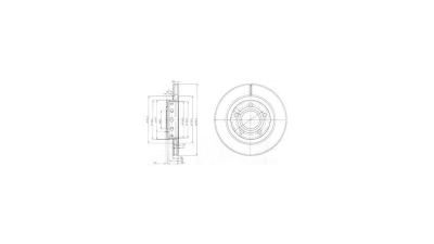 Disc frana Delphi BG3525, parte montare : Punte Spate