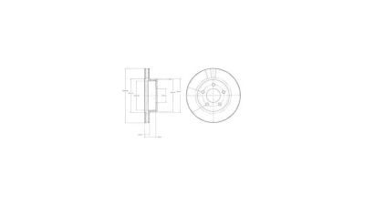 Disc frana Delphi BG3546, parte montare : Punte Fata