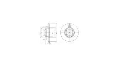 Disc frana Delphi BG3553, parte montare : Punte Fata