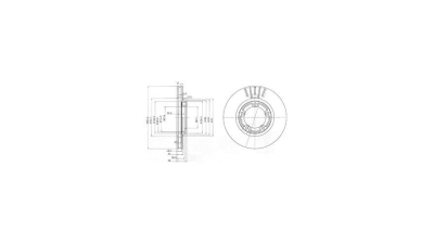 Disc frana Delphi BG3590, parte montare : Punte Fata