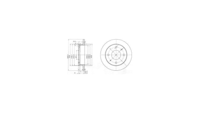 Disc frana Delphi BG3618, parte montare : Punte Fata