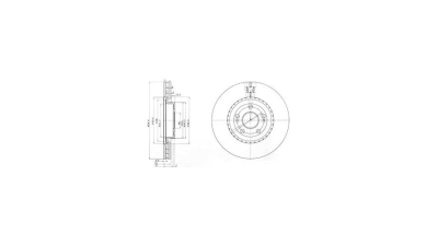 Disc frana Delphi BG3685, parte montare : Punte Fata