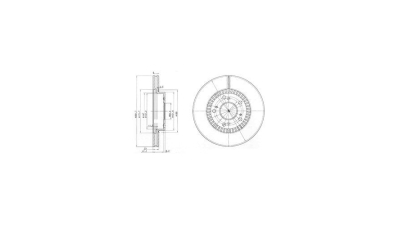 Disc frana Delphi BG3720, parte montare : Punte Fata