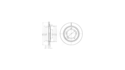 Disc frana Delphi BG3820, parte montare : Punte Fata