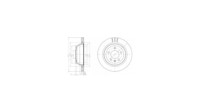 Disc frana Delphi BG3894, parte montare : Punte Spate