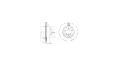 Disc frana Delphi BG3900, parte montare : Punte Fata