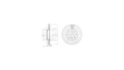 Disc frana Delphi BG3944, parte montare : Punte Fata