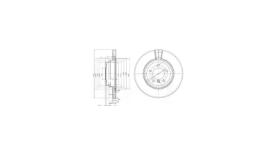Disc frana Delphi BG3959, parte montare : Punte Fata