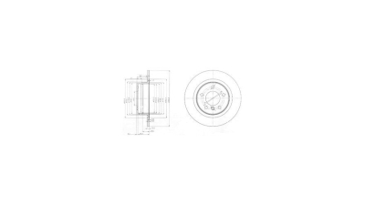 Disc frana Delphi BG3960, parte montare : Punte Spate