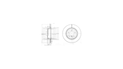 Disc frana Delphi BG3961, parte montare : Punte Spate