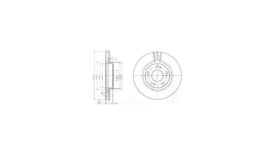 Disc frana Delphi BG3977, parte montare : Punte Fata