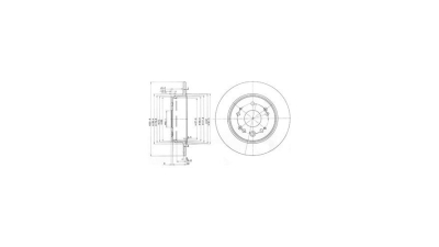 Disc frana Delphi BG3979, parte montare : Punte Spate