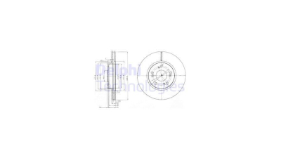 Disc frana DELPHI BG3980C, Fata